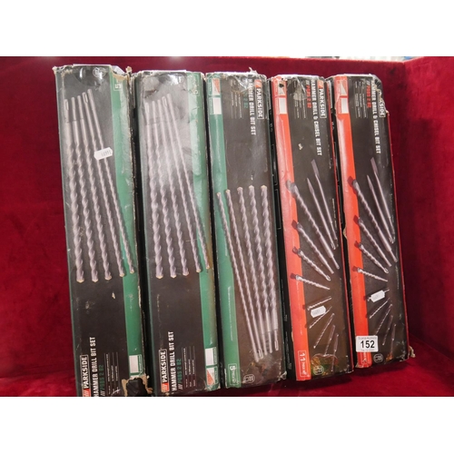 152 - 4 SETS OF MASONARY DRILL BITS