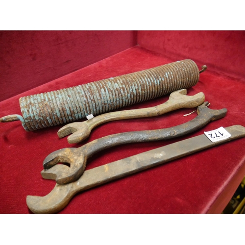 172 - UNUSUAL SPANNERS & SPRING