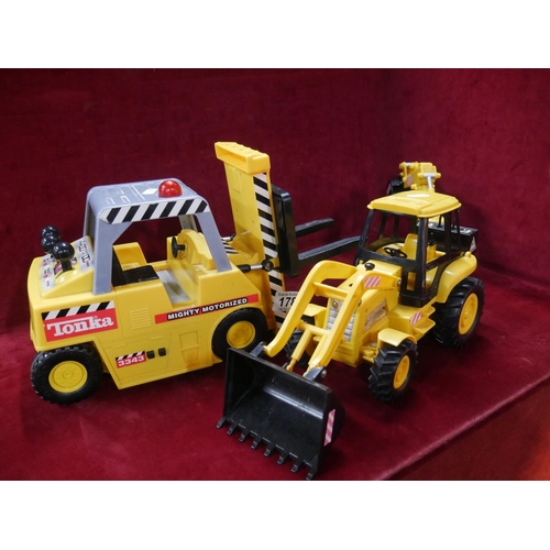 178 - TONKA FORKLIFT & TOY DIGGER