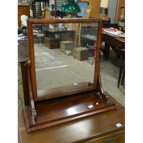 187 - MAHOGANY DRESSING TABLE MIRROR