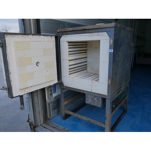 9 - ELECTRIC KILN WITH CONTROLLER & ATTACHMENTS CAN BE 3 PHASE OR SINGLE PHASE