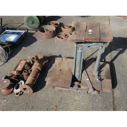 10 - OLD SCALES & PUMP PARTS ETC