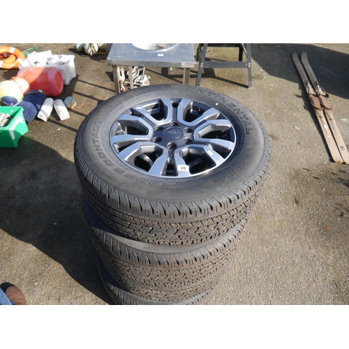 26 - SET OF AS NEW FORD RANGER ALLOYS