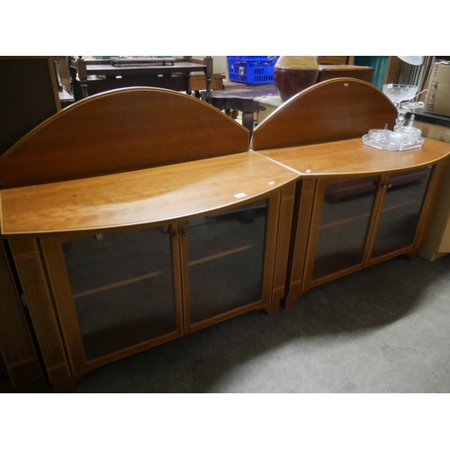 576 - PAIR OF GLAZED CABINETS