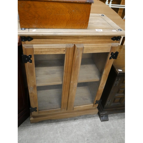 581 - 2 DOOR GLAZED BOOKCASE