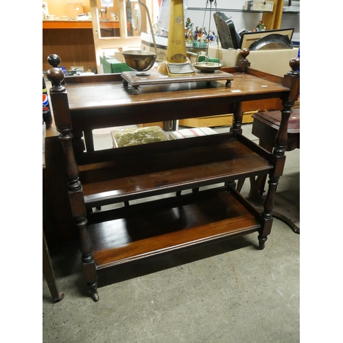 585 - MAHOGANY DUMB WAITER