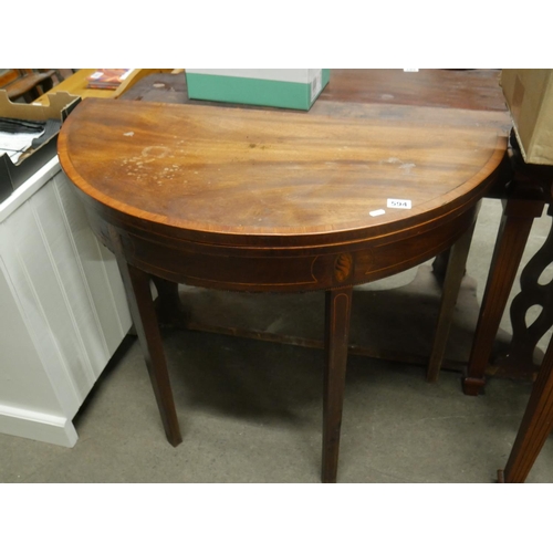 594 - SHERIDAN TURNOVER LEAF CARD TABLE