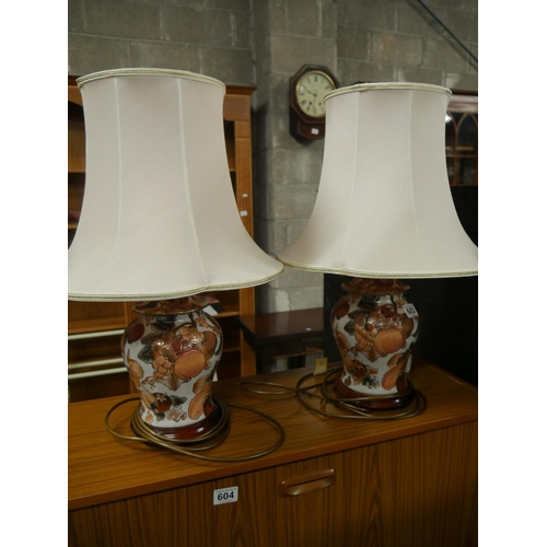 603 - PAIR OF TABLE LAMPS