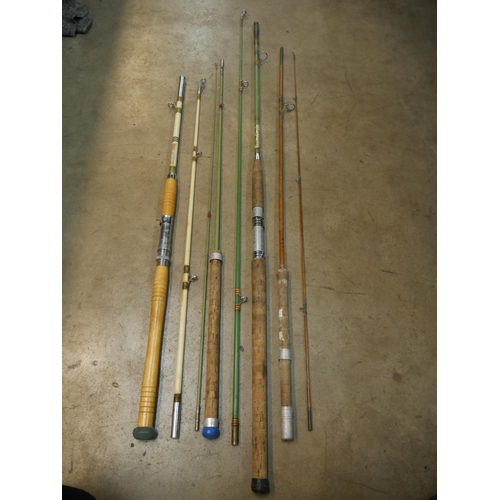 611 - LOT OF FISHING RODS INCLUDING NELSONS OF BELFAST