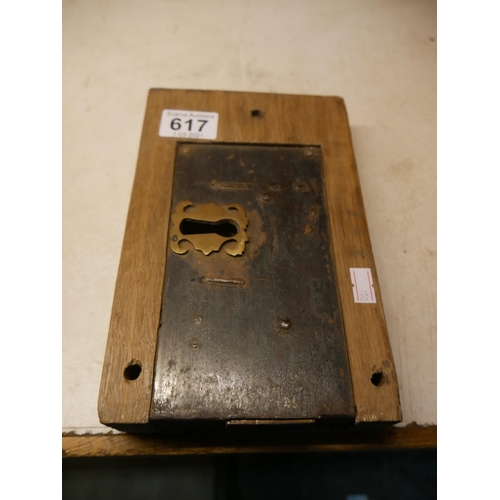 617 - ANTIQUE DOOR LOCK