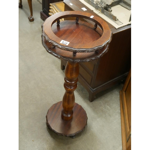 576 - MAHOGANY PLANT STAND