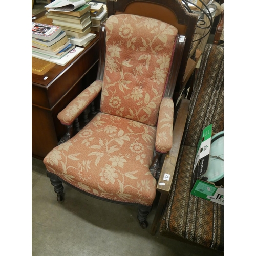 583 - VICTORIAN ARMCHAIR