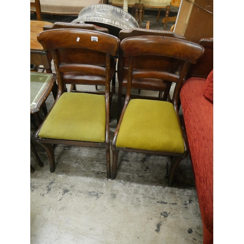 602 - PAIR OF BAR BACK CHAIRS