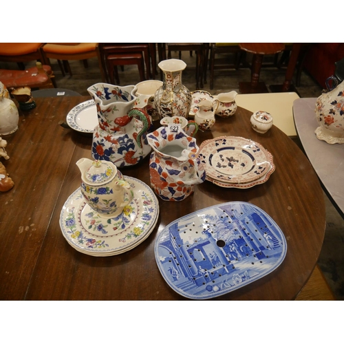 623 - LOT OF MIXED CERAMICS INCLUDING MASONS