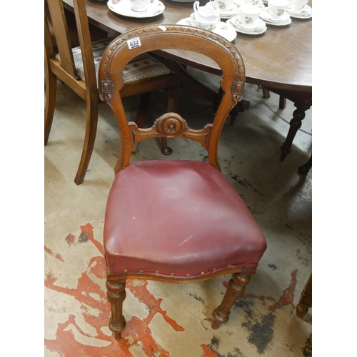 632 - 5 EDWARDIAN DINING CHAIRS