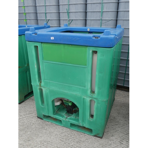 23 - ENCASED IBC TANK