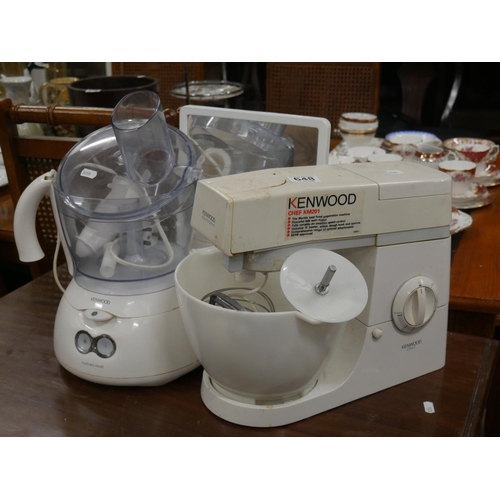 648 - FOOD PROCESSOR & KENWOOD MIXER