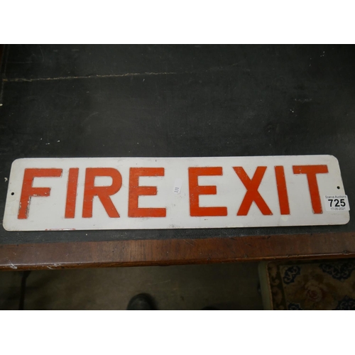 725 - FIRE EXIT SIGN