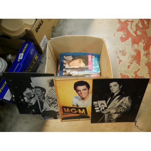 801 - BOX OF ELVIS ITEMS