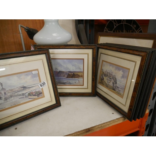 830 - LOT OF FRAMED PRINTS