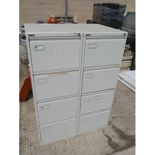 17 - 2 FILING CABINETS