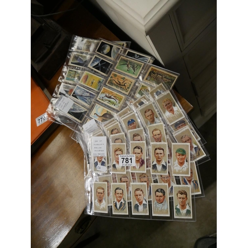 781 - LOT OF CIGARETTE CARDS