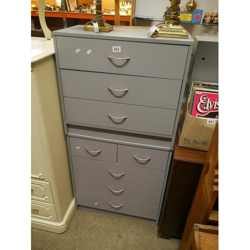 802 - 2 CHESTS OF DRAWERS