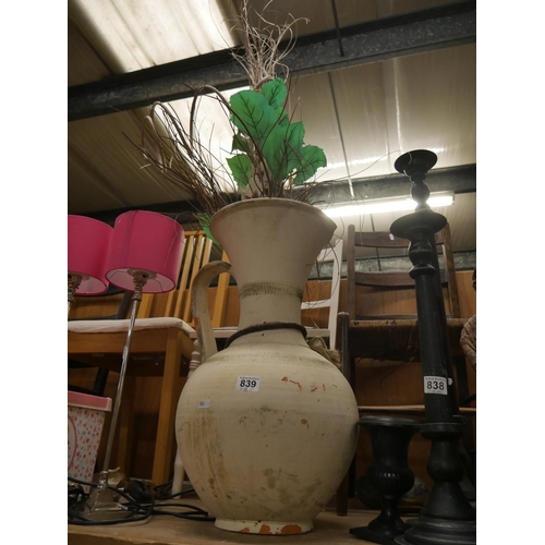 839 - LARGE FLOOR VASE