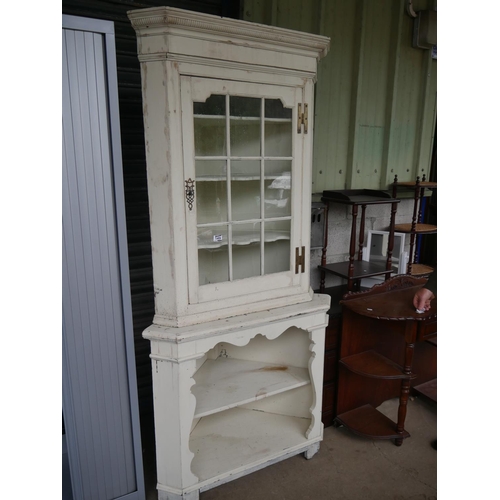 149 - PAINTED CORNER CUPBOARD