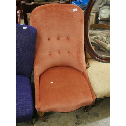 552 - VICTORIAN CHAIR