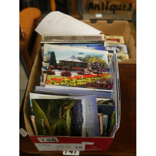 746 - BOX OF POSTCARDS