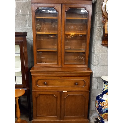 286 - WILLIAM IV SECRETAIRE BOOKCASE