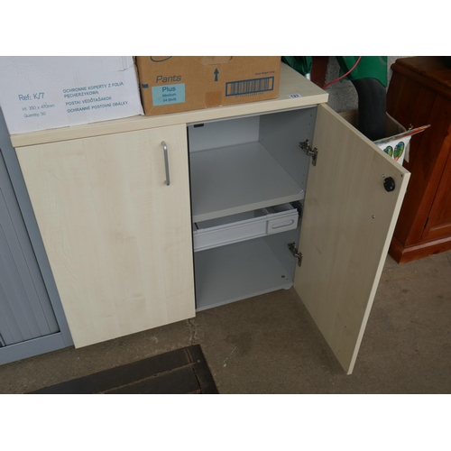 121 - OFFICE FILING CUPBOARD WITH KEYS