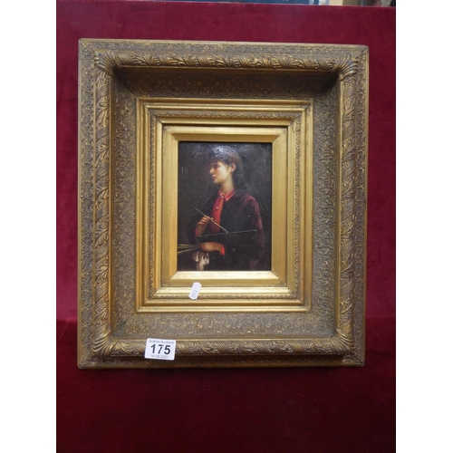 175 - HEAVY GILT FRAMED PRINT