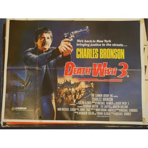 25 - ORIGINAL MOVIE POSTER 102 CM X 71 CM DEATH WISH 3