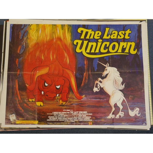 77 - ORIGINAL MOVIE POSTER 102 CM X 71 CM THE LAST UNICORN