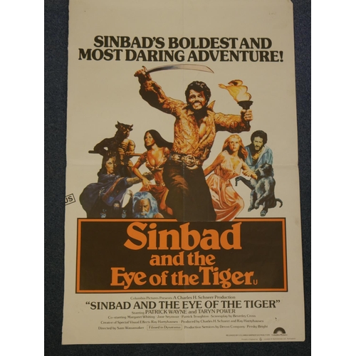 96 - ORIGINAL MOVIE POSTER 51 CM X 71 CM SINBAD AND THE EYE OF THE TIGER