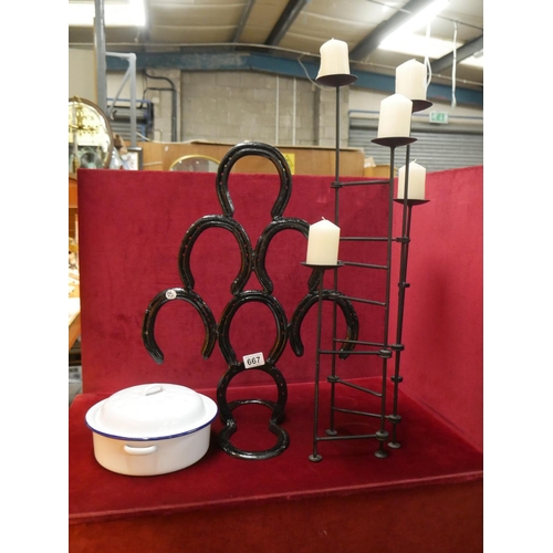 667 - CANDLE STAND ETC