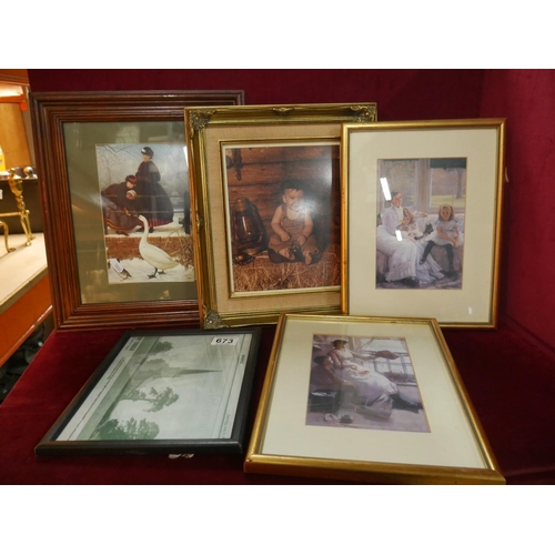 673 - SELECTION OF FRAMED PRINTS