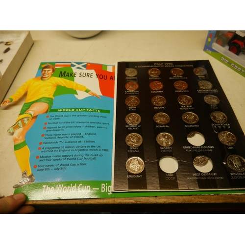 679 - ALBUM OF FOOTBALL COINS