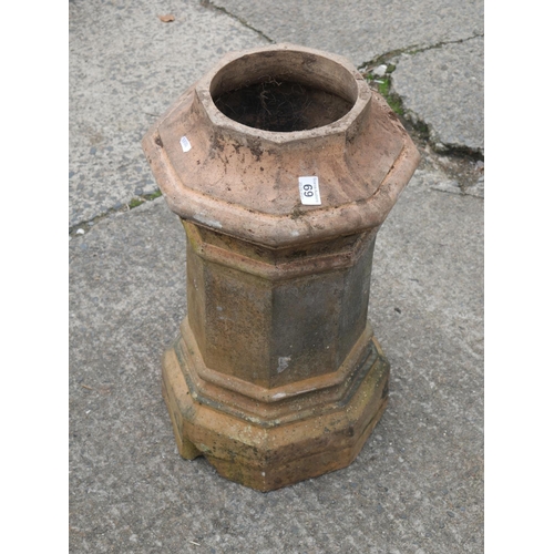 69 - VICTORIAN TERRACOTTA CHIMNEY POT