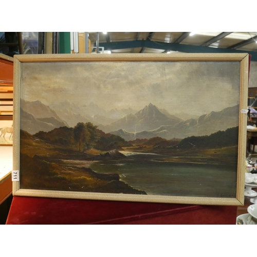 711 - OIL PAINTING SIGNED C LESLIE