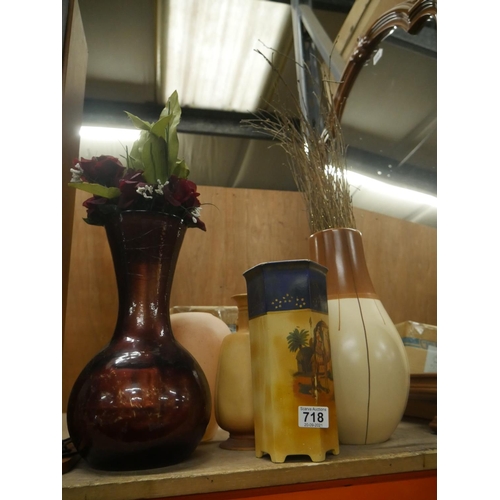 718 - SELECTION OF VASES