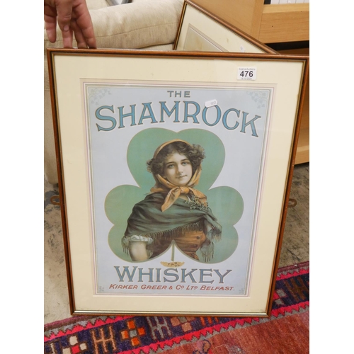 476 - SHAMROCK WHISKEY PRINT