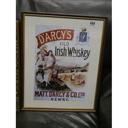 488 - D'ARCY'S WHISKEY PRINT