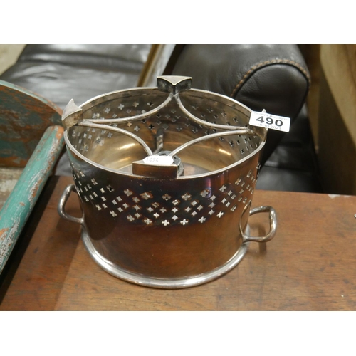 490 - SILVER PLATED FOOD WARMER