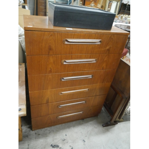 536 - RETRO CHEST OF DRAWERS