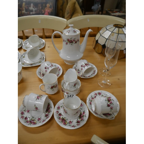 547 - ROYAL STANDARD COFFEE SET WITH COFFEE POT