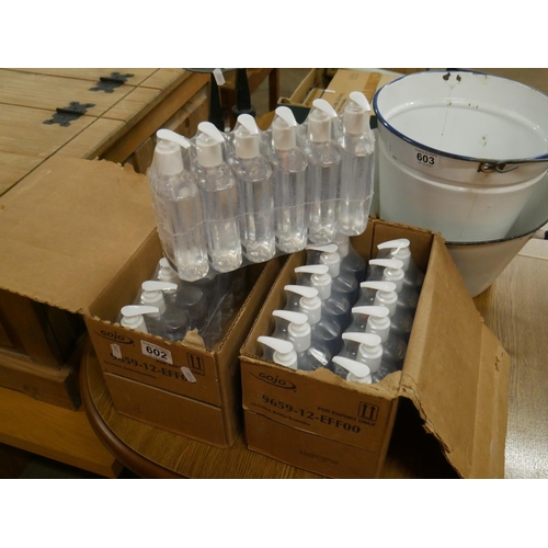 602 - 2 BOXES OF HAND SANITISER