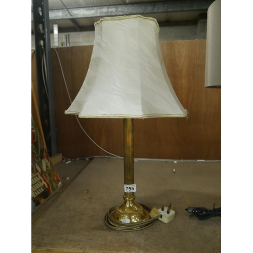 755 - BRASS TABLE LAMP